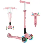 Globber Primo Foldable Lights Scooter Roze Kinderen