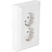 Master Lock Busch Balance Jaeger Contactdoos | Inbouw | 2-voudig | Randaarde | Polarwit - 66.054.50