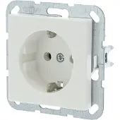Gira System 55 contactdoos – inbouw – 1–voudig – randaarde – polarwit – 10 stuks