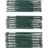 Copenhagen Pro Autolakpenselen Set | Maat 1-2-3 | Pony haar | FSC groen gelakte houten steel | 36 delig - 23.149.61