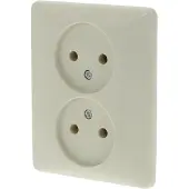 Peha Standard Contactdoos | Inbouw | 2-voudig | Polarwit - 66.011.49