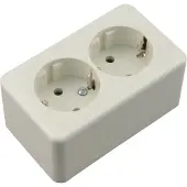 Berker Stopcontact | (Opbouw, Randaarde, Wit)