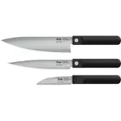 Fissler ProCut 001-039-03-000/0, 3-delige messenset met koksmes, vleesmes en officemes