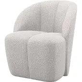 Woood Mojo Draaifauteuil - Bouclé - Ecru Melange - 75x68x77
