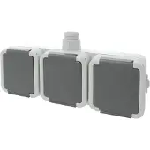 Peha Spatwaterdicht Contactdoos Opbouw 3V Horizont Randaarde Wartel M20
