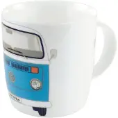 VW Collection - Volkswagen grote keramische koffie-thee-cappuccino-mok-Haferl mok voor keuken in VW T2 design (370 ml)