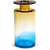 Serax Vaas Wind & Fire By Marie Michielssen Amber Blue L 18,5 x 18,5 x 40 cm