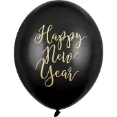 Party Deco Partydeco - Ballonnen Happy New Year classic 6 stuks