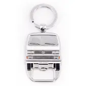 Brisa VW Collection - Volkswagen sleutelhanger accessoire sleutelhanger met bierflesopener in T3 Bulli Bus design (wit)