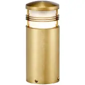 Elstead Lighting Buitenlampenpaal, geborsteld messing, E27, 40W, Newbrighton, Elstead