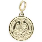 BONNIE STUDIOS Dames Sieraden Big Coin Pendant - Goudkleurig - Maat ONESIZE
