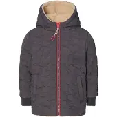 Noppies Winterjas 'Nisko' ecru / donkergrijs / grenadine