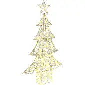 vidaXL Kerstboom 160 LED's Warmwit 151 cm PET