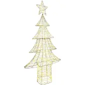 vidaXL Kerstboom met 240 LED Warmwit 181 cm PET