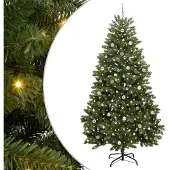vidaXL Kunstkerstboom met 300 LED Groen 270 cm PVC en Metalen
