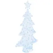 vidaXL Kerstboom 160 LED's Koudwit 150 cm Acryl