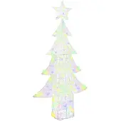 vidaXL Kerstboom 240 LED's Meerkleurig 180 cm Acryl
