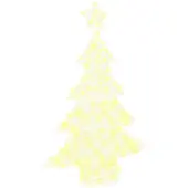 vidaXL Kerstboom 100 LED's Warmwit 120 cm Acryl