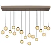 Paul Neuhaus 19-lichts hanglamp Pure Popup bronce