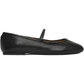 Ralph Lauren Ballerina met riempjes 'JAYNA' zwart