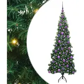 vidaXL Hoek Kunstkerstboom met 300 LED Groen 180 cm PVC en Metalen