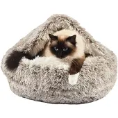 Croci kattenmand iglo gemeleerd beige / wit 50x35 cm