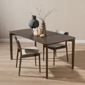 Livin24 Scandinavische eettafel Cala walnoot 220 x 100 cm