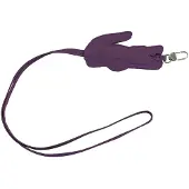 Lacoste sleutelhanger Key Holder Velours donkerpaars