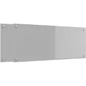 vidaXL Keukenachterwand 2 pcs Lichtgrijs 100 x 40 cm gehard glas
