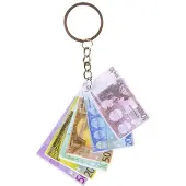 Duckiez Sleutelhanger Eurobiljetten - 12 stuks