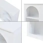 En.casa Dressoir Trorhun 160x30x80 cm wit []