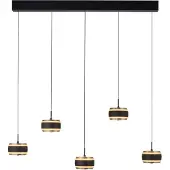 Pure 5L eettafel hanglamp Pure Falling Rings black pearl