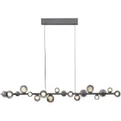 Paul Neuhaus Eettafel hanglamp Pure E-Popup 18L - met smoke glas