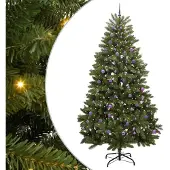 vidaXL Kunstkerstboom met 300 LED Groen 270 cm PVC en Metalen