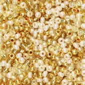 Panduro Rocailles - 9/0 - mix goudkleurig