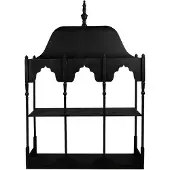 Clayre & Eef Wandrek 102x25x157 cm Zwart Metaal