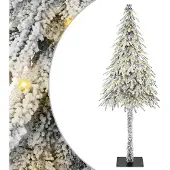vidaXL Kerstboom met 300 LED met standaard Wit 180 cm PE en Staal
