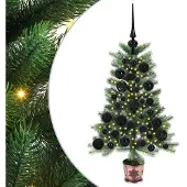 vidaXL Kerstboom met 150 LED met standaard Groen 65 cm PE