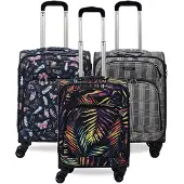 Infinity Leather Lichtgewicht cabine 8 wielbagage zachte reistas