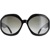 Tom Ford Georgia 02 FT1011 01B glanzend zwart smoke gradient zonnebril