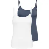 ONLY Top 'ONLLOVE' navy / wit