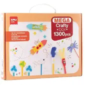 APLI Craft Set With 1300 Accessories Transparant