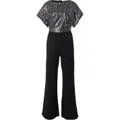 About You Jumpsuit 'Luna' zwart / zilver