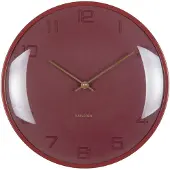 Karlsson wandklok fuerte dome bordeaux- Ø30,5cm
