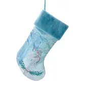 Kurt S. Adler Kerstsok frozen elsa blauw l48cm