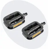 Voltano Antislip E-bike Fietspedalen 421125 Zwart - Universeel - Reflectoren