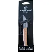 Diggers Keukenmes | 15,5 cm | Houten Handvat | Gebogen | RVS - DIG548