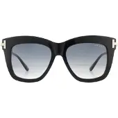 Tom Ford Zonnebril DASHA FT0822 01B Glanzende Zwarte Rookverloop
