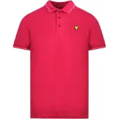 Lyle & Scott Cranberry Branded Collar Polo Shirt