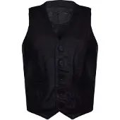 Infinity Leather Bruinen lederen vest formeel traditioneel giletvest